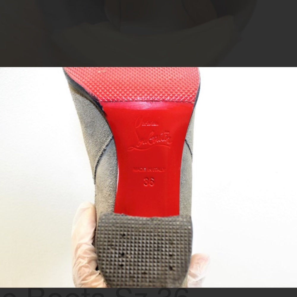 Christian Louboutin Suede Ankle Boots - Picture 5 of 5